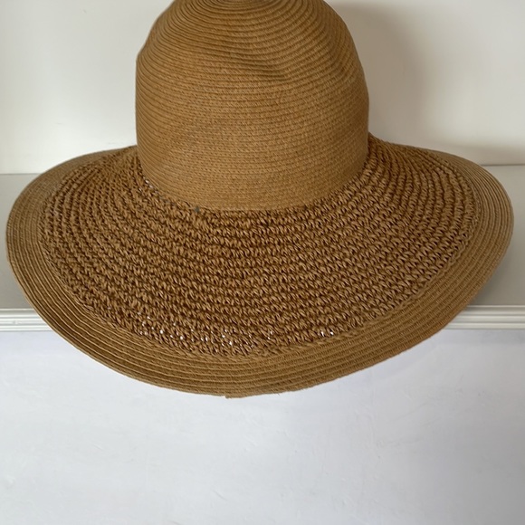 J.Crew Beach Hat 94% Paper 6% Polyester One Size Floppy Topper - Picture 4 of 10